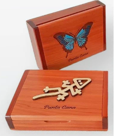 Medium Trunk  Box |Wooden box |  Exquisite Cedar Wood Decorative Gift Box | High-Quality Finish | Perfect for Home and Office Decor |12x8.5x3 cm cm | Elegant and Durable | Ideal for Keepsakes and Trinkets